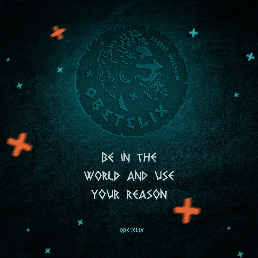 Wisdom image: Be in the World and Use Your Reason
