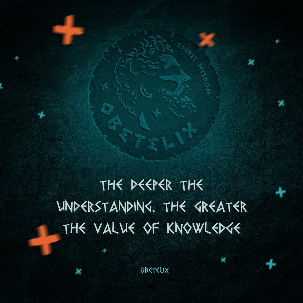 Wisdom image: The Deeper the Understanding, the Greater the Value of Knowledge