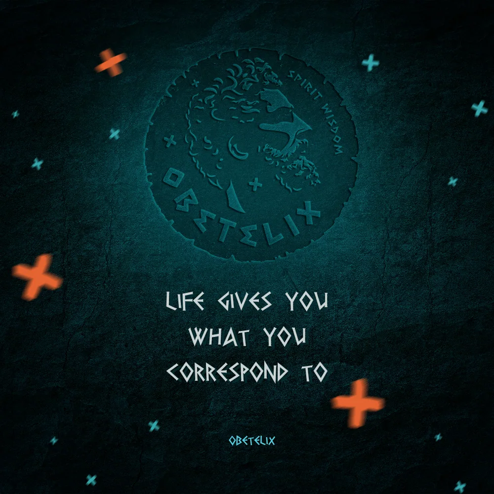Wisdom image: Life Gives You What You Correspond To