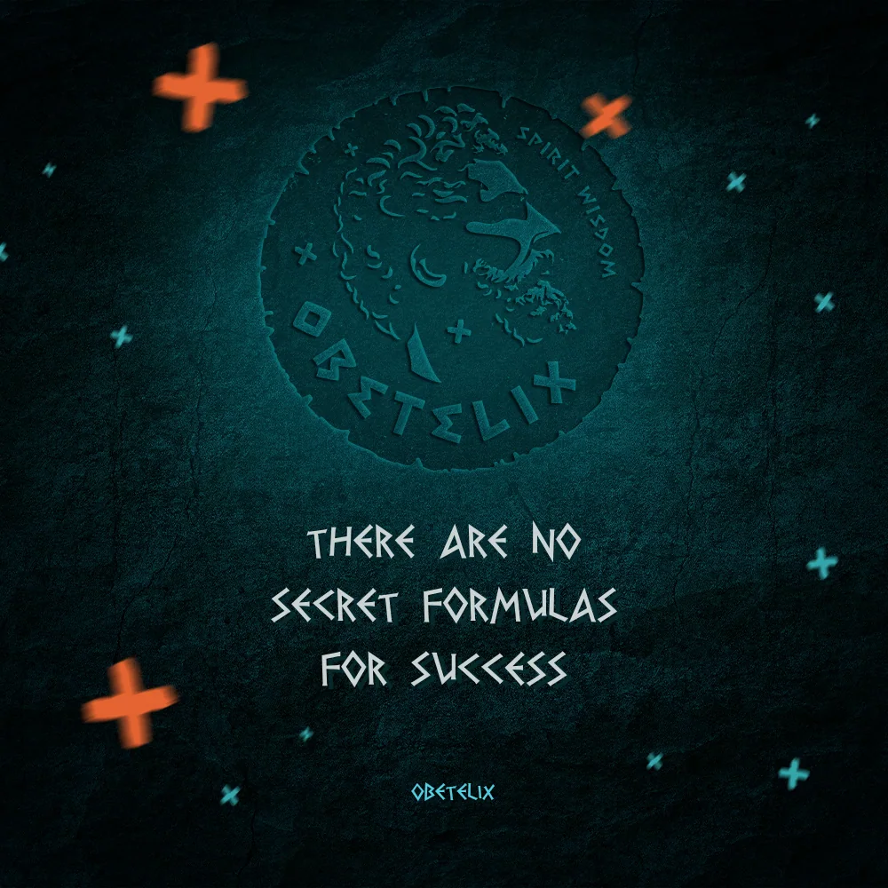 Wisdom image: There Are No Secret Formulas for Success