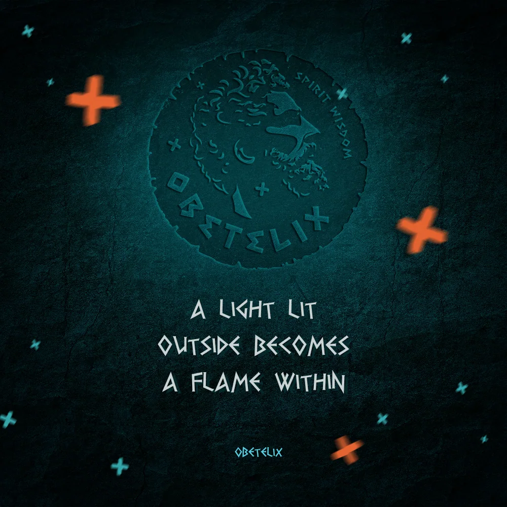Wisdom image: A Light Lit Outside Becomes a Flame Within